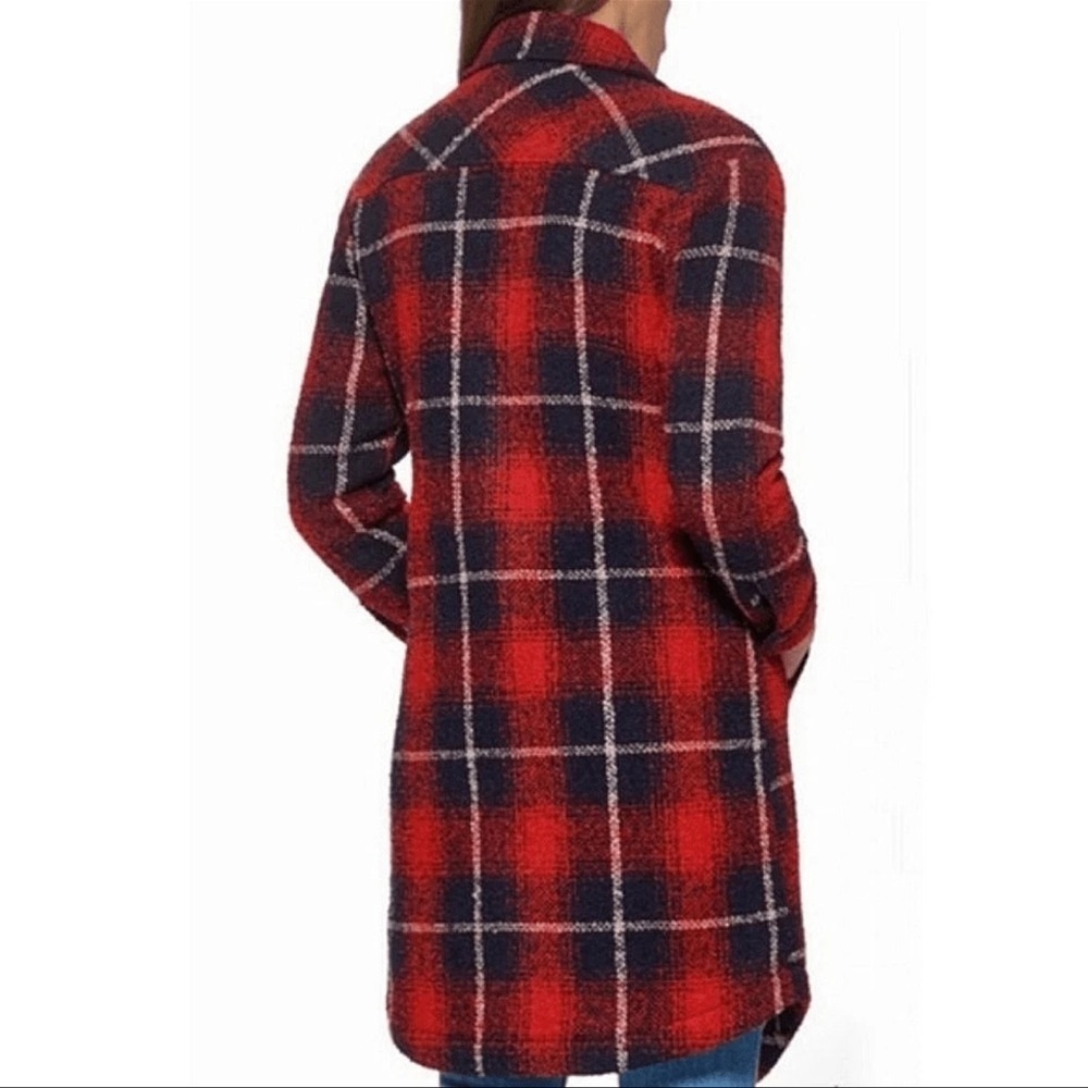 ⚡️Levi Stratus & CO Plaid Jacket Red/Blue Size Medium - Picture 5 of 10